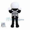 Skeleton Man Mascot Costume For Halloween Party