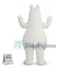 Adventurous Moomintroll the White Hippopotamus Mascot Costume 