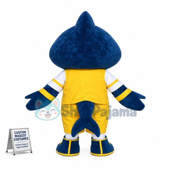 Sport Blue Shark Mascot Costume