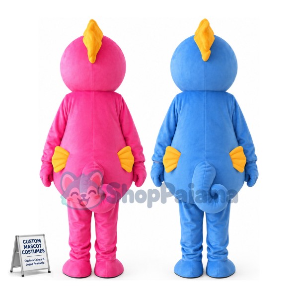 Easy Pink Seahorse & Blue Seahorse Mascot Costume	
