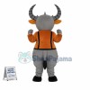 Boss Grey Bull Mascot Costume	