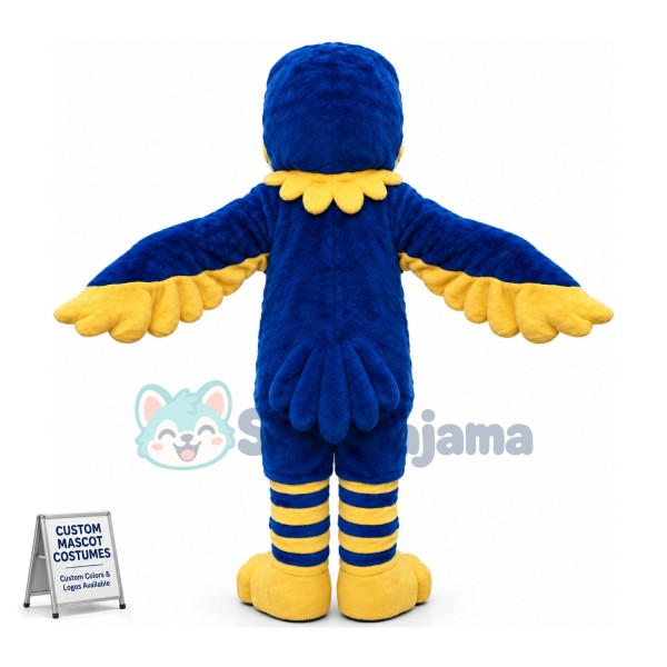 Blue Hawk Cub Mascot Costume	