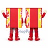 Deluxe Square Red Box Mascot Adult Costume	