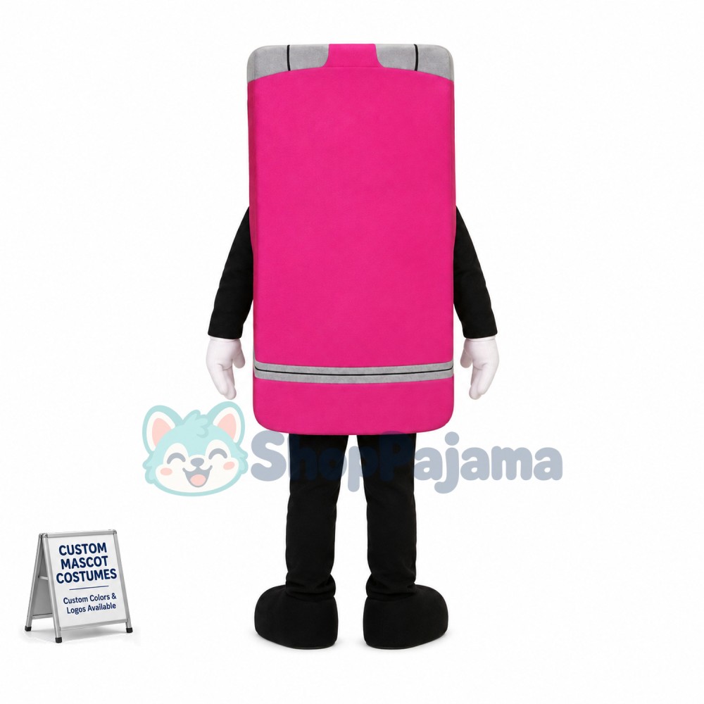 Deluxe Pink Flip Phone Mascot Costume
