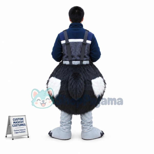 Carry Me Ride On Ostrich Costume Animal Funny Pants Novelty	