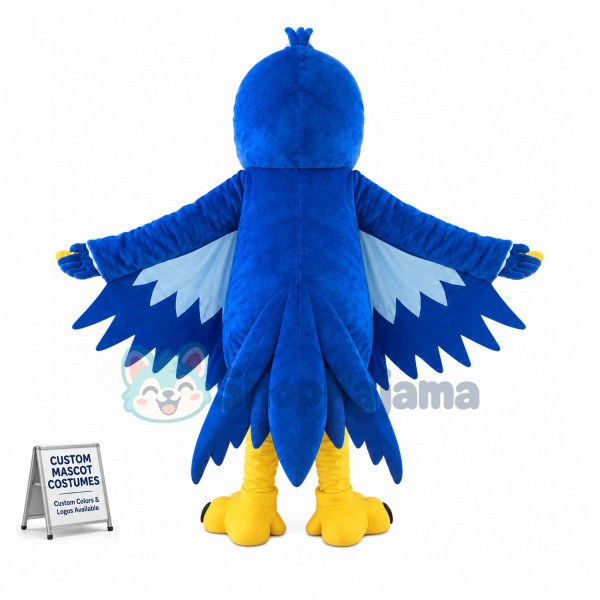 Screaming Blue Bird Mascot Adult Costume	