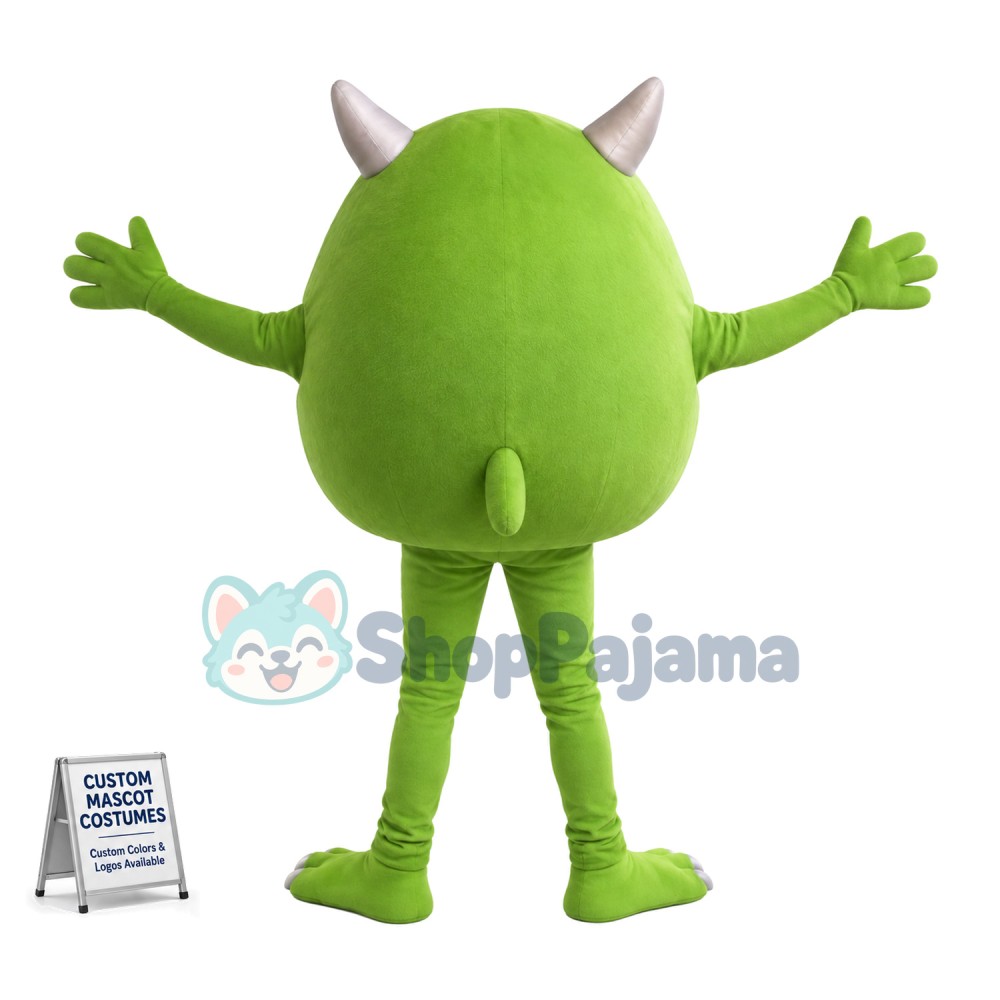 Brave Mike Wazowski From Monsters University Mascot Costume 