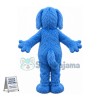 Blue Dog Long Fur Mascot Costume	