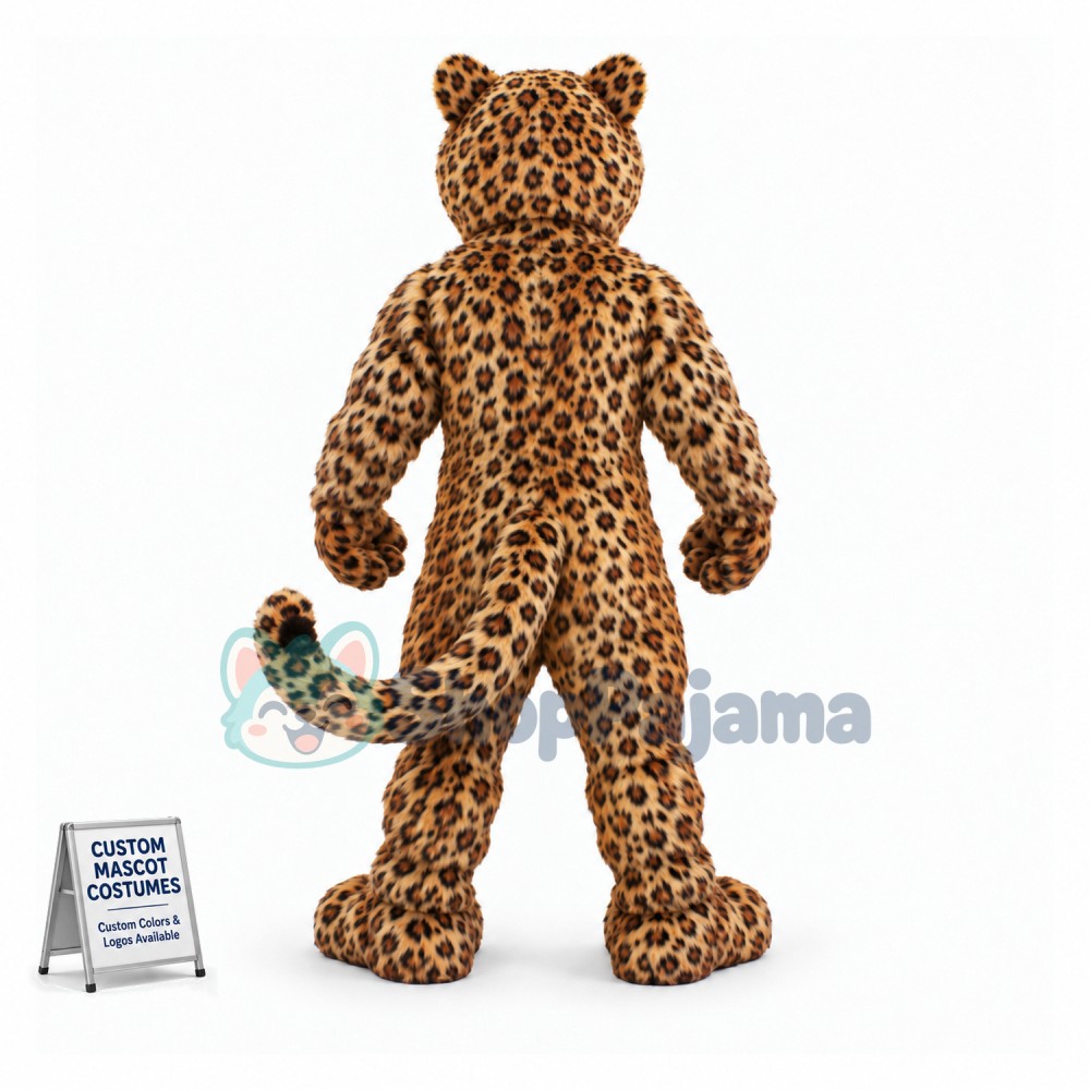 Fierce Jaguar Mascot Costume Adult Plush
