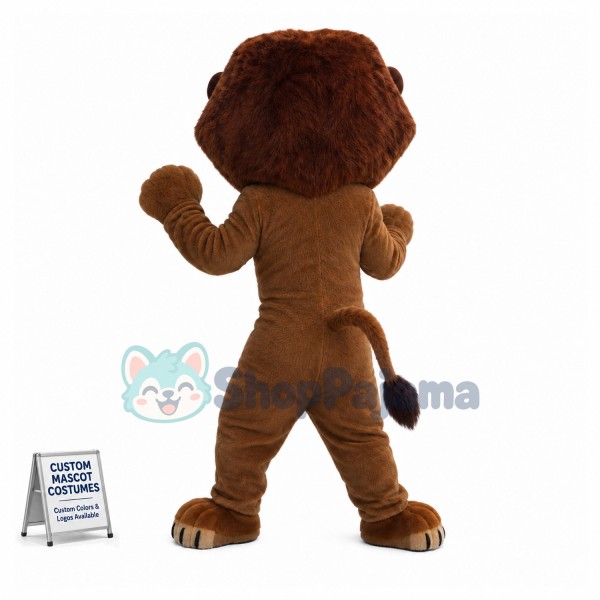 Energetic Alex the Lion Mascot Costume	