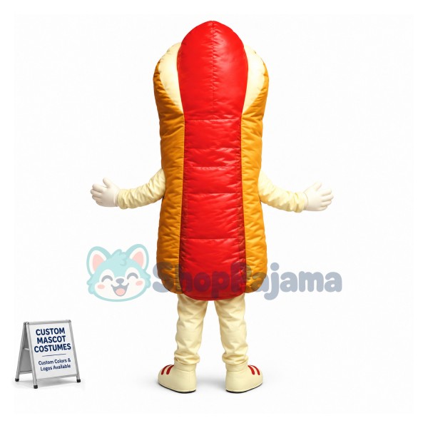 Curious Hot Dog Man Mascot Costume	