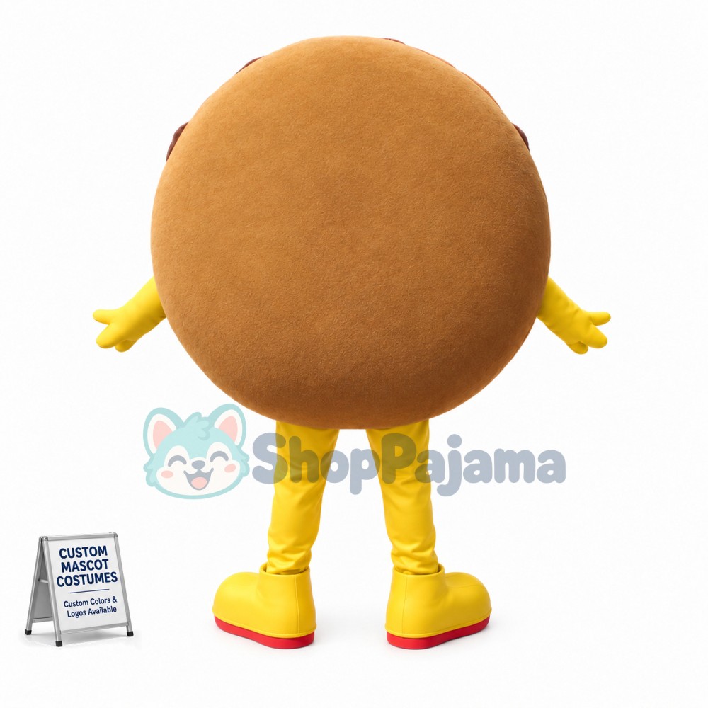 Surprised Cartoon Pancake Lightweight Mascot Costume	