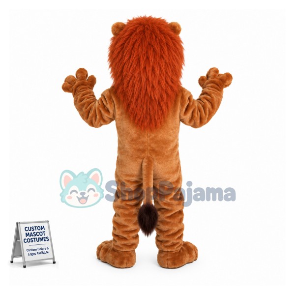 Blue Eyed Lion Mascot Costume 