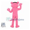 Sneaky Pink Panther Mascot Costume Cartoon Character