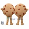Huge Cartoon Chocolate Chip Cookie Mascot Costume 