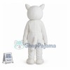 White Fox Mascot Costume 