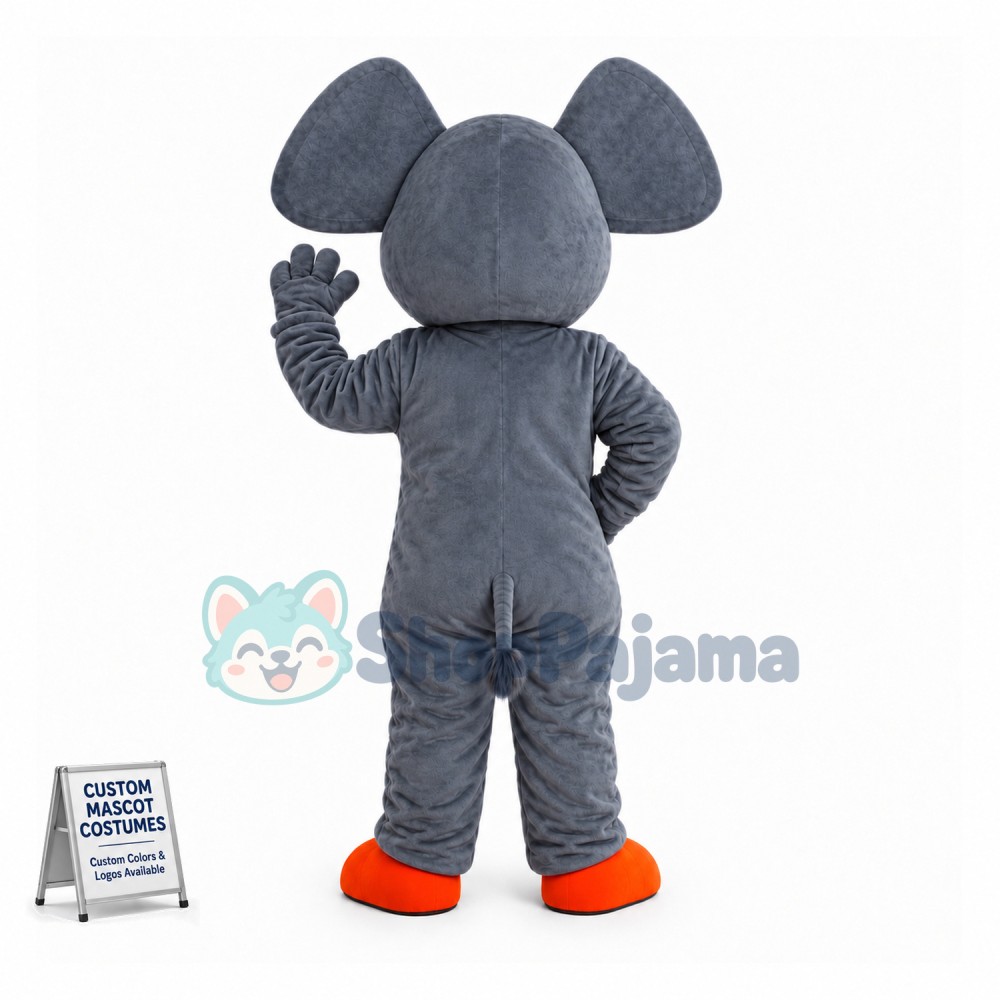 Adult Grey Elephant Mascot Costume 