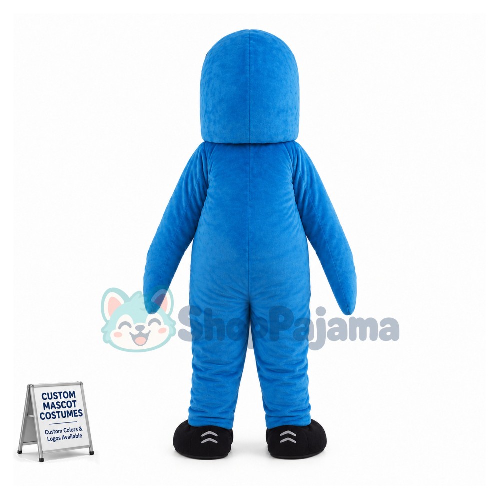 Blue Fish Mascot Costume