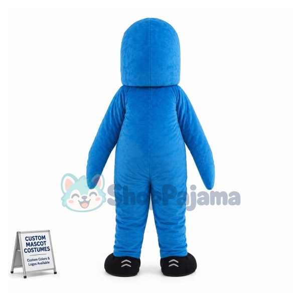 Blue Fish Mascot Costume