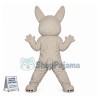 Lively Bolt the white German shepherd Dog Mascot Costume Cartoon Character