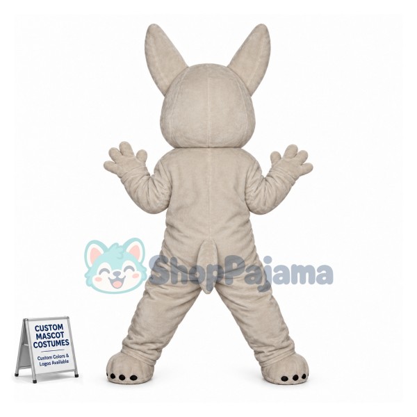 Lively Bolt the white German shepherd Dog Mascot Costume Cartoon Character