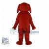 Adult Cartoon Big Red Dog Mascot Costume 