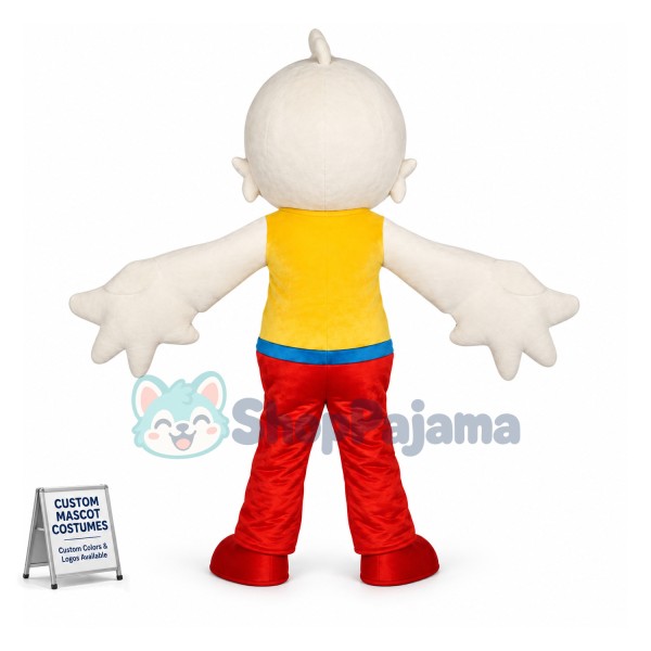 Idol White Goose Mascot Cartoon Costume