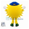 Cartoon Sun With Blue Hat Mascot Costume
