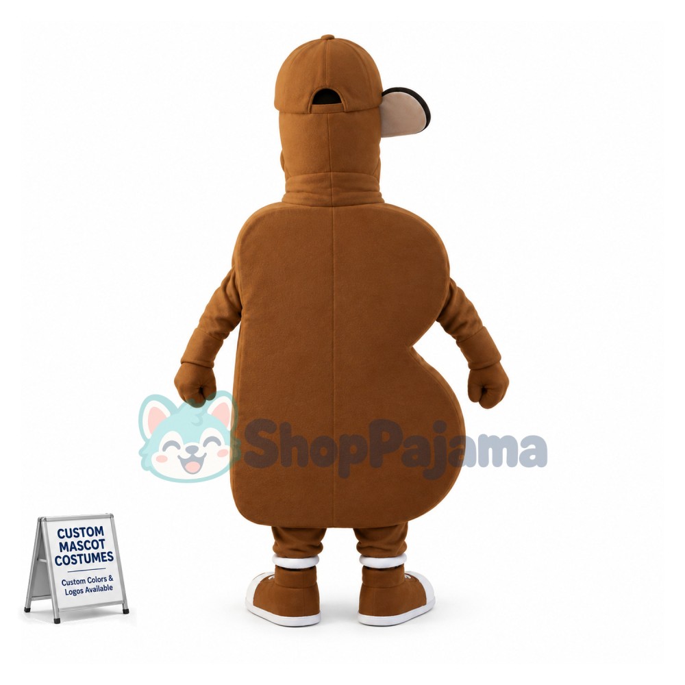 Brown Letter B Man Mascot Costume