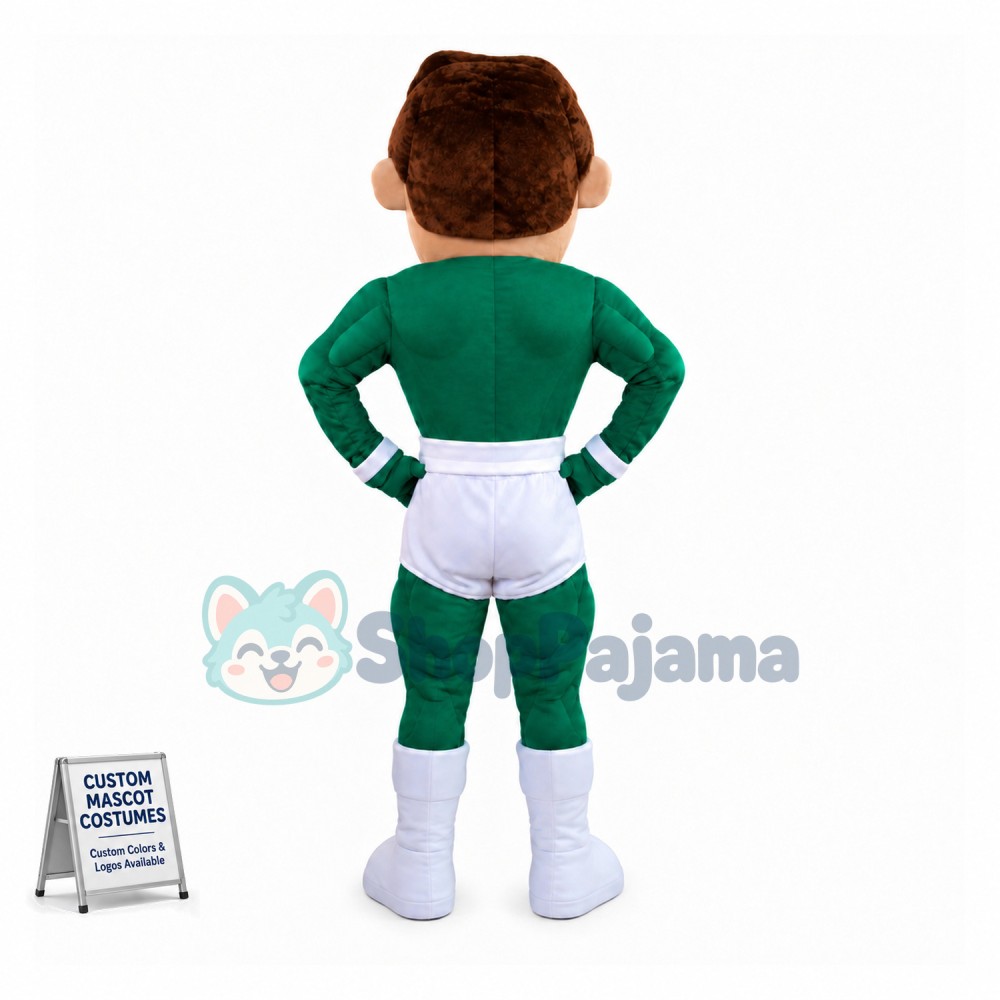 Superhero Man Mascot Costume