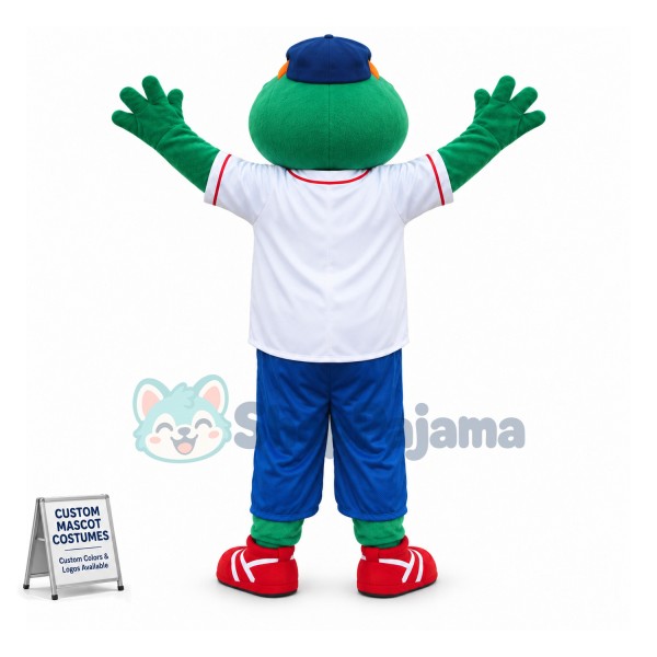 Wally the Green Monster Mascot Costume	