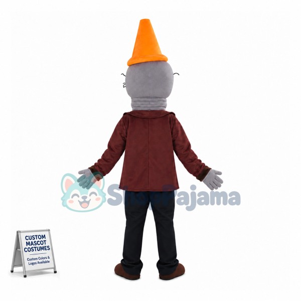 Conehead Zombie Mascot Costume	