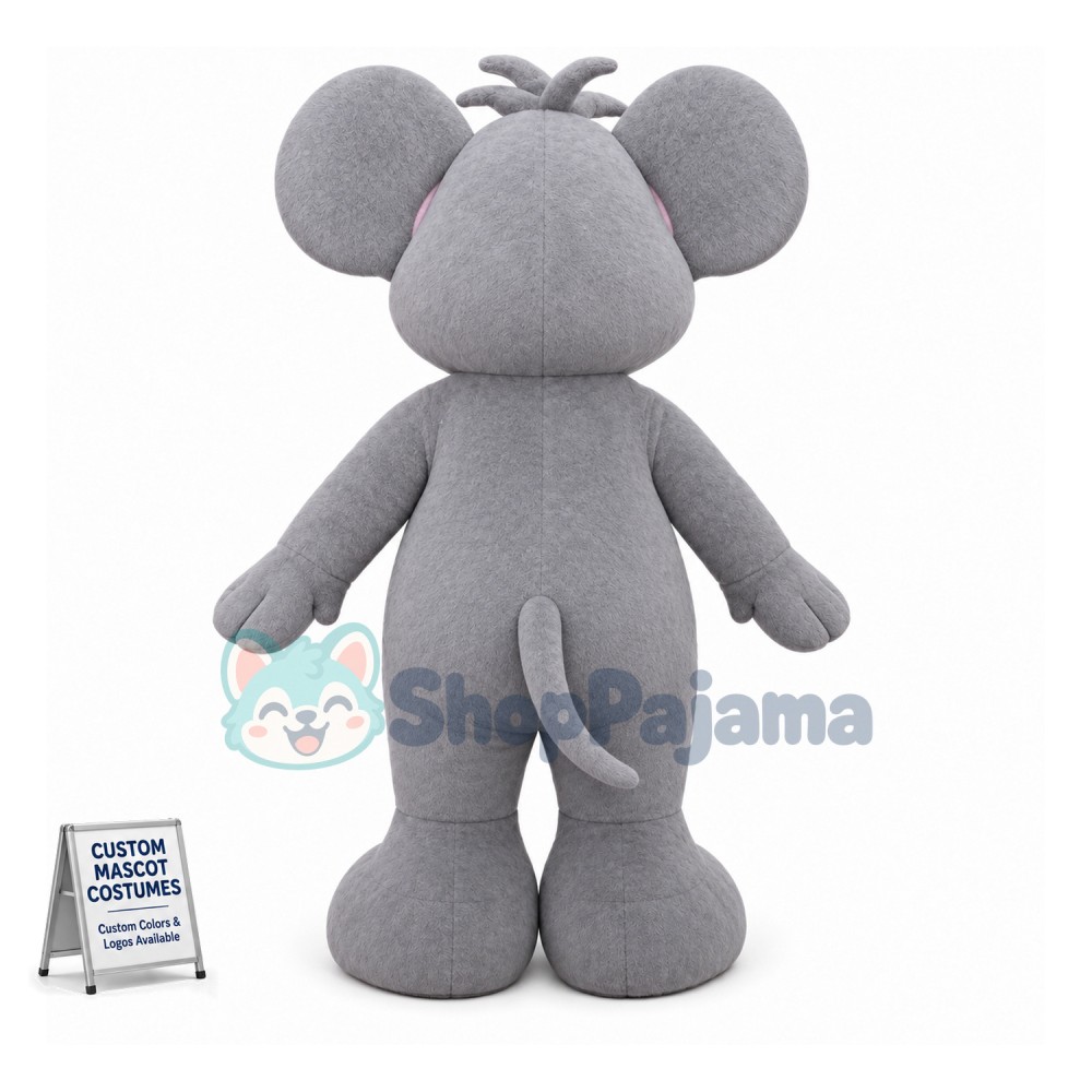 Adult Cartoon Koala With Red Nose Mascot Costume