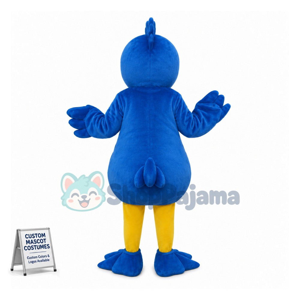 Blue Rubber Duck Mascot Costume	