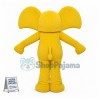 Cartoon Yellow Elephant Lightweight Mascot Costume 