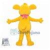 Adult Cartoon Golden Bear Mascot Costume 