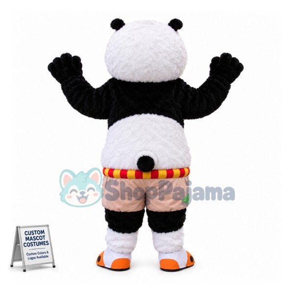 Adult Plush Master Po Ping the Giant Panda Kung Fu Panda Lightweight Mascot Cartoon Costume