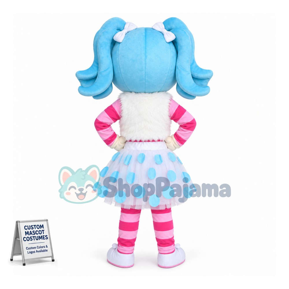 2nd Version Of Enthusiastic Mittens Fluff 'N' Stuff Mascot Costume	