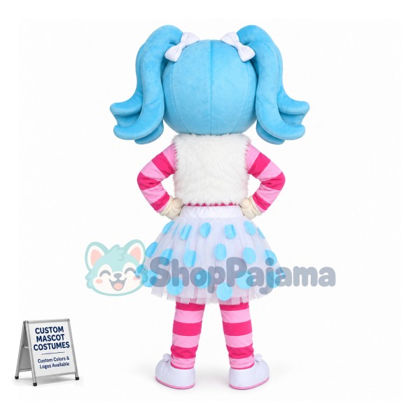 2nd Version Of Enthusiastic Mittens Fluff 'N' Stuff Mascot Costume	