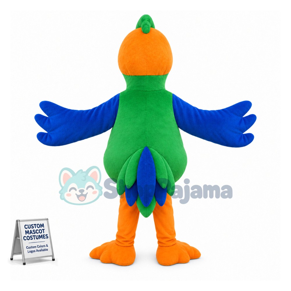 Adult Size Colorful Parrot Mascot Costume