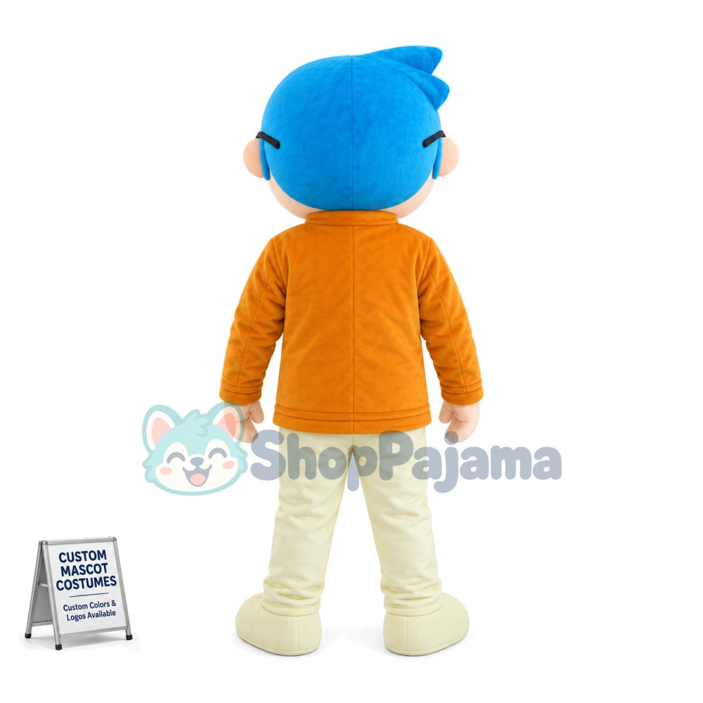 Blue-haired Teacher Mascot Costume