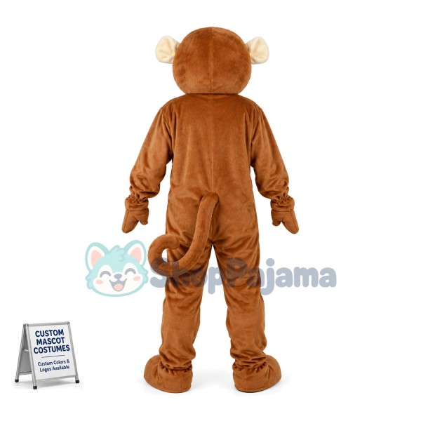Lively Brown Monkey Mascot Costume 