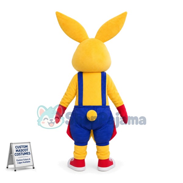 Adult Cartoon Yellow Kangaroo Mascot Costume