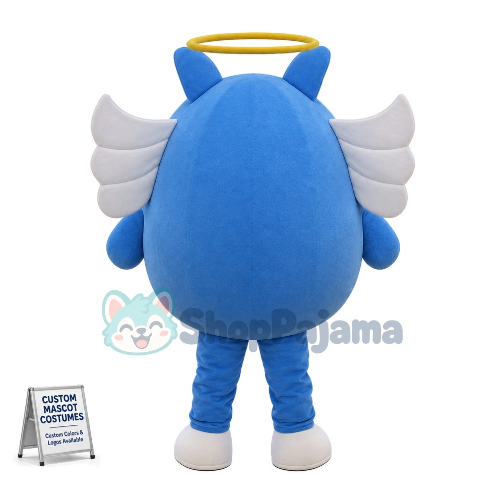 Blue Angle Cartoon Mascot Costume