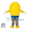 Huge Cartoon Yellow Light Bulb Mascot Costume 