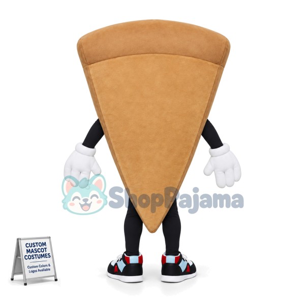 Lightweight Cartoon Triangle Pizza Slice With Fresh Vegetables Mascot Costume 