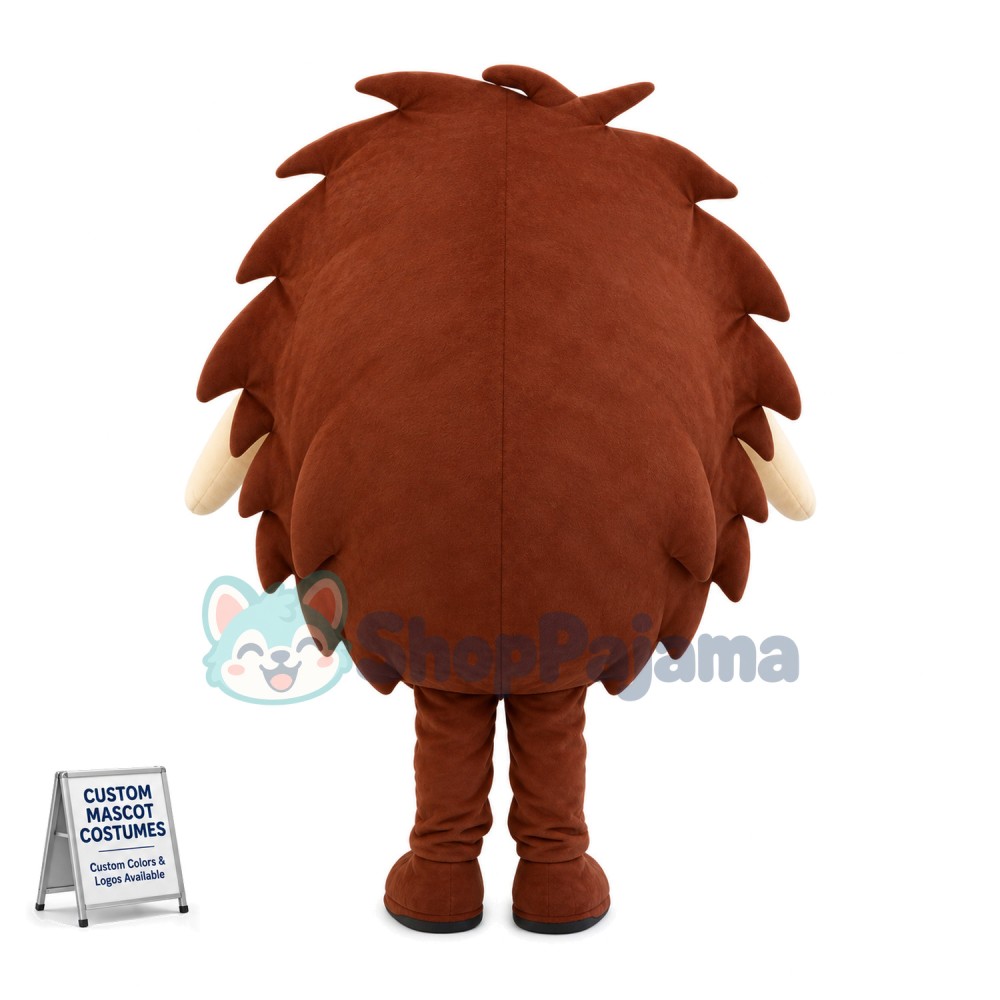 Fat Cartoon Hedgehog Mascot Costume 