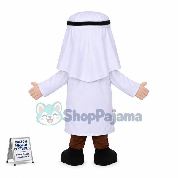 Arab Man Mascot Costume 