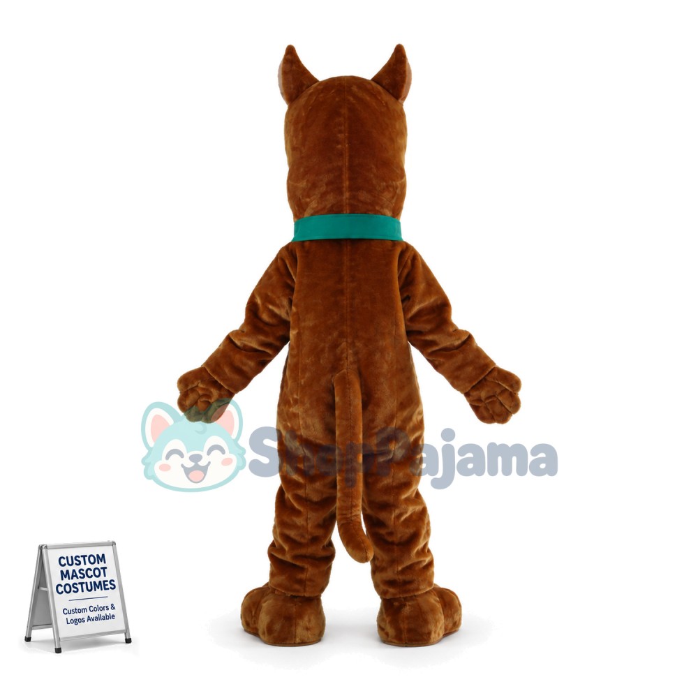 Cowardly Scooby Doo the Great Dane Mascot Costume 