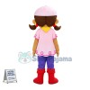 Adventurous Pirate Girl Izzy Mascot Costume 